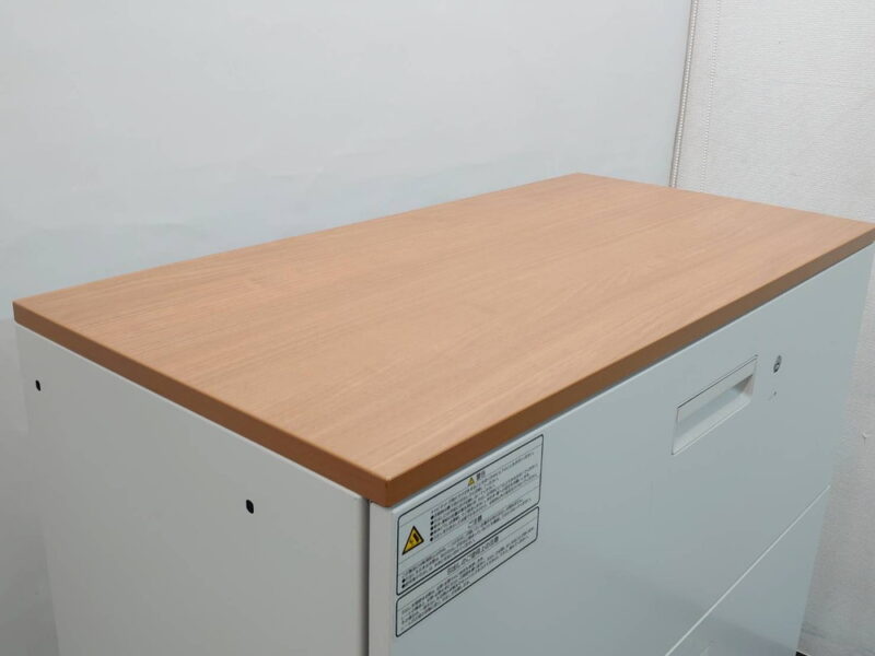 【送料無料 東京地区限定】プラス ３段ラテラル書庫 キャビネット ラテラルキャビネット 収納庫 本棚 書棚 PLUS ３段 ラテラル カギ付き書庫 鍵付き書庫 スチール書庫 スチールキャビネット L6 L6-105H-3 国産【中古オフィス家具】【中古】 - 画像 (7)