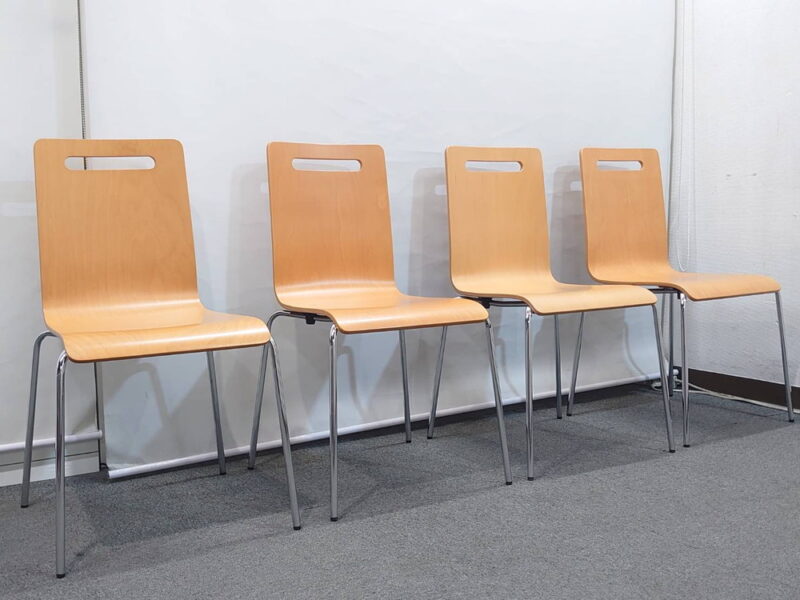【送料無料 東京地区限定】50脚セット 会議チェア オリバー プライウッドチェア ミーティングチェア スタッキングチェア スタックチェア 会議用チェア oliver 塾 学習塾 日本語学校 英会話学校 学校 語学学校 S・CS-9612A【中古オフィス家具】【中古】 - 画像 (9)