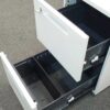 【送料無料 東京地区限定】【在庫16台あり】【美品】４名用セット  ４名様セット 片袖机 井上金庫 片袖デスク オフィスデスク スチールデスク 事務机 事務デスク 平机 コクヨ iS デスクワゴン サイドワゴン 2段ワゴン キャスターワゴン【中古オフィス家具】【中古】 - 画像 (11)