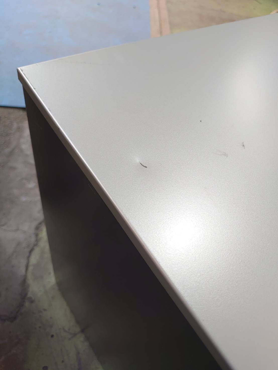 3段デスクワゴン シルバー カギ付き 幅395 インサイドワゴン - 画像 (7)