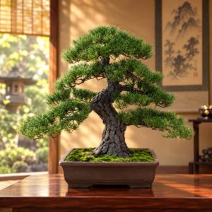 盆栽 BONSAI 松 光触媒 和風 人工樹木 消臭 空気清浄 お手入れ不要 H790mm