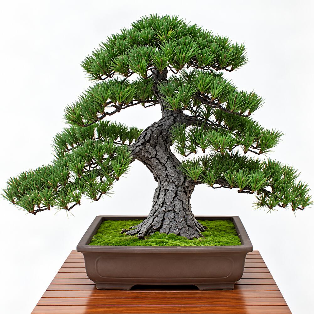 盆栽 BONSAI 松 光触媒 和風 人工樹木 消臭 空気清浄 お手入れ不要 H790mm - 画像 (2)