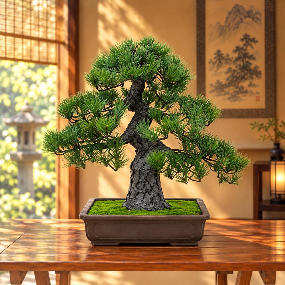 盆栽 BONSAI 松 光触媒 和風 人工樹木 消臭 空気清浄 お手入れ不要