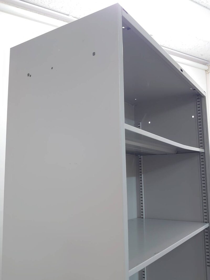 イトーキ オープン書庫 ３段 シンラインキャビネット スチール書庫  ITOKI ホワイトグレー HTM-109HSS-WE【中古オフィス家具】【中古】 - 画像 (4)