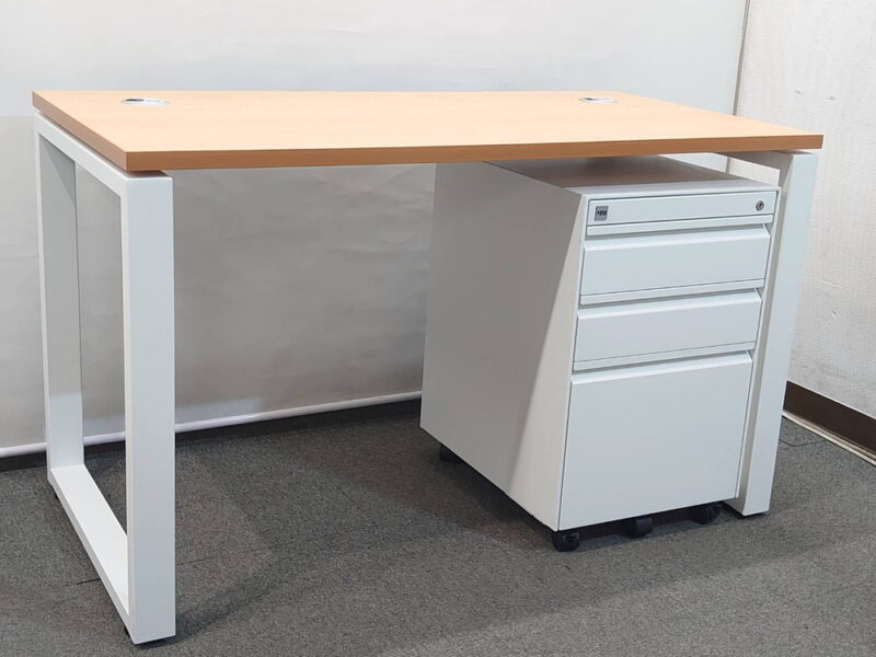 HermanMiller ハーマンミラー POSH ポッシュ デスク ワゴン付き オフィスデスク デスク 机 PC - 画像 (2)