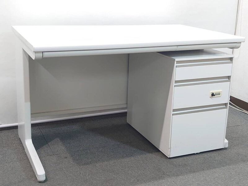 開業セット トヨスチール 平机 片袖机 ４台セット デスクワゴン インクルード イトーキ【中古オフィス家具】 - 画像 (7)