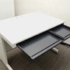 プラス フラットライン 平机 W1000 ホワイトグレー スチールデスク - 画像 (2)