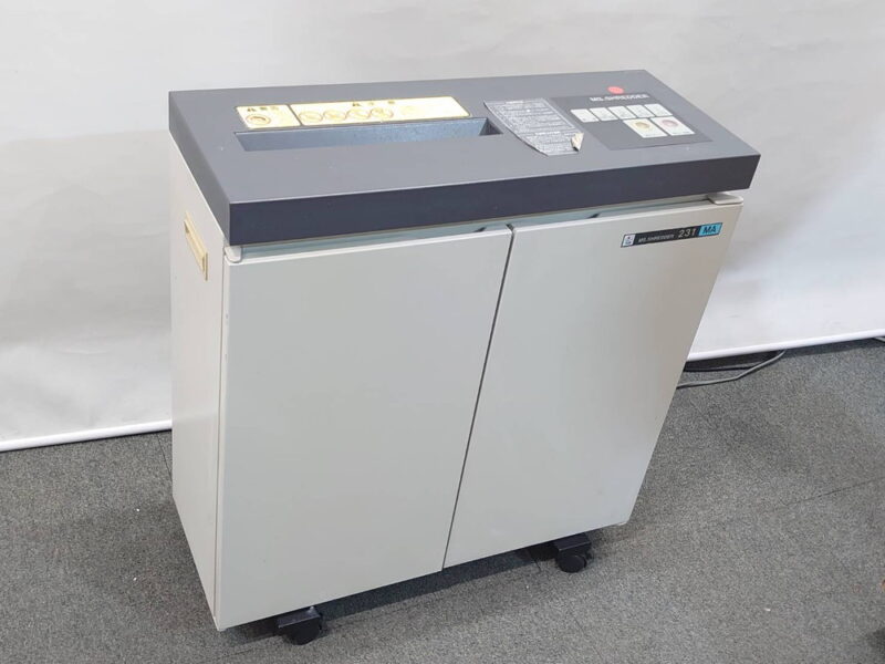 業務用シュレッダー A3対応 電動 クロスカット 明光商会 MSシュレッダー 231MA【中古】 - 画像 (4)