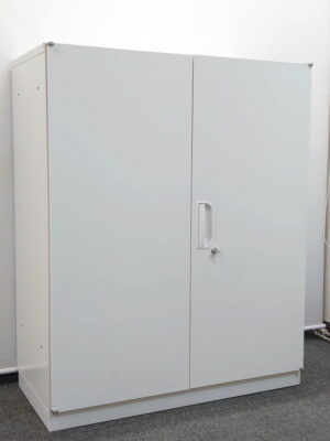 両開き書庫 豊国工業 スチールキャビネット 鍵付き W900×D450×H1110