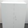 両開き書庫 豊国工業 スチールキャビネット 鍵付き W900×D450×H1110 - 画像 (3)