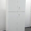 イトーキ eSシリーズ 上下書庫 両開きキャビネット スチール書庫 W900 D400 H1790