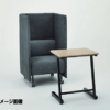 パネル付き1人用ソファ キャスター付 ブルー/グレー FRT-1S FRT-BP FRT-SP 新品 - 画像 (3)