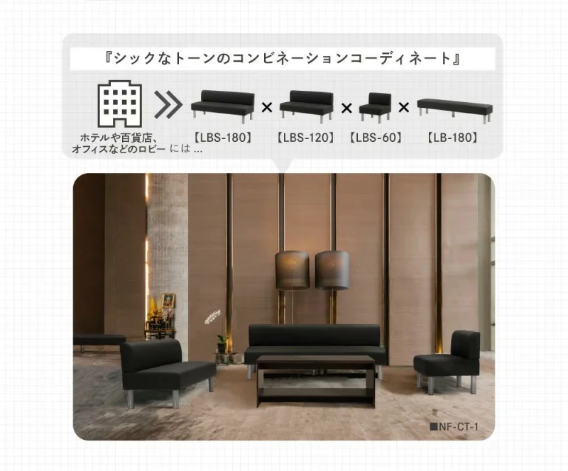 ロビーベンチ 背付き 3人掛け 幅1500mm 医療 受付 新品 - 画像 (12)