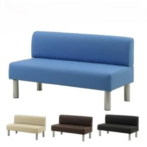 ロビーベンチ 背付き 2人掛け 幅1200mm 医療 受付 LBS-120 新品