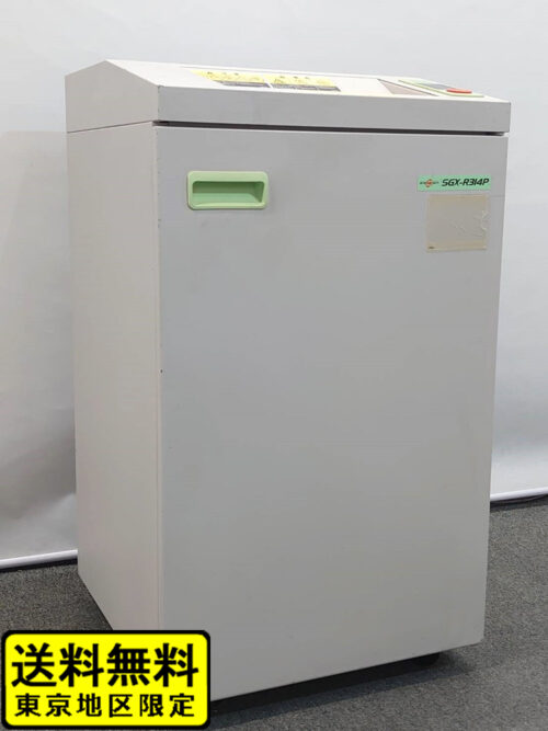 シグマー技研製 業務用シュレッダー A3対応 SGX-R314P 圧縮クロスカット 幅500×奥行500×高さ890mm ホワイトグレー