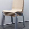 スタッキングチェア 45脚セット パブリック 木製 07K-1A SHELL 幅470×奥行520×高さ810mm 木目ナチュラル - 画像 (2)