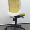 アイコ オフィスチェア 4脚セット 背面メッシュ イエローグリーン - 画像 (4)