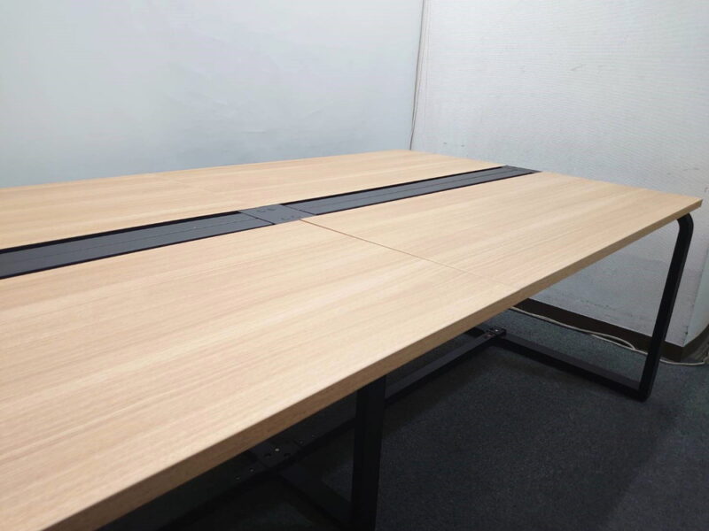 大型会議テーブル オフィステーブル W2400 メティオ ナチュラル - 画像 (4)