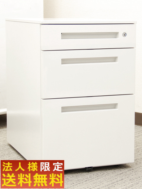 イトーキ CZR ３段ワゴン サイドワゴン デスクワゴン キャスターワゴン【中古】