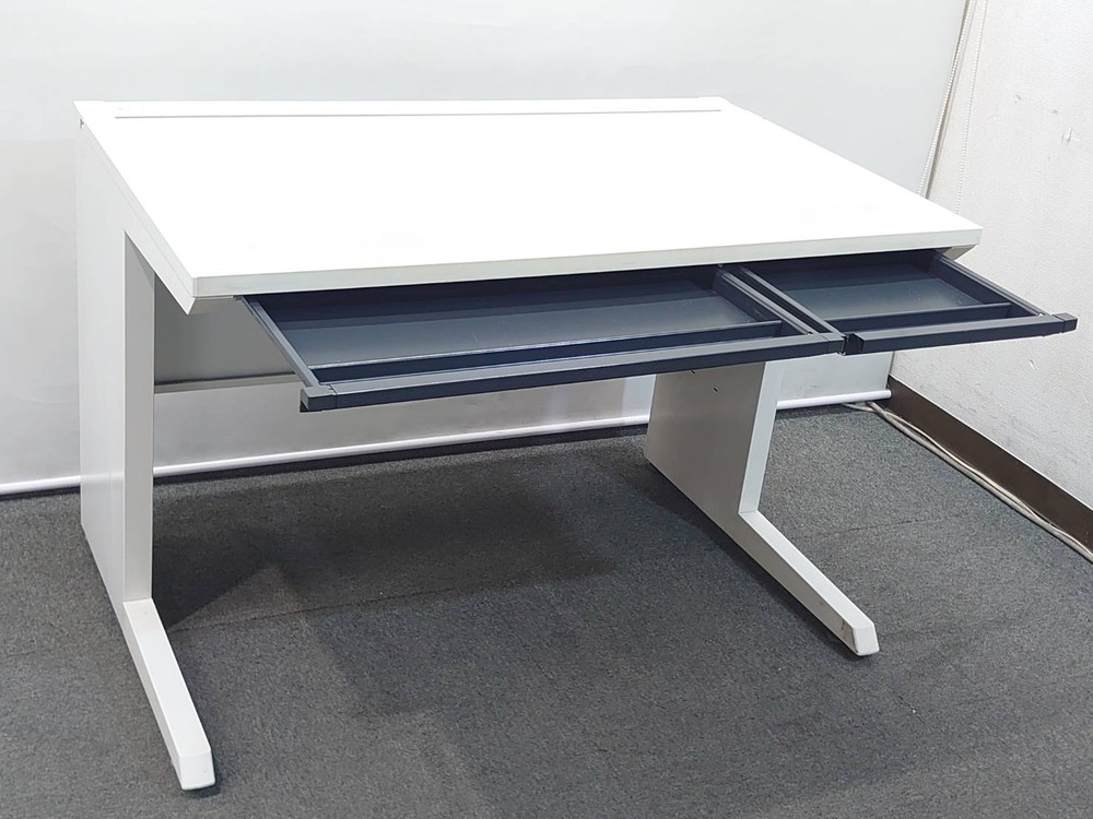 平机 4台セット イトーキ CZR W1100 D700 H720 デスク オフィスデスク 中古 - 画像 (5)