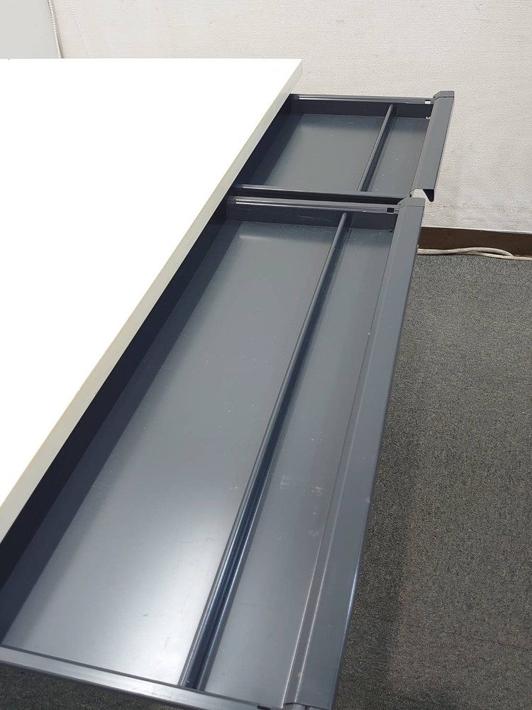 平机 4台セット イトーキ CZR W1100 D700 H720 デスク オフィスデスク 中古 - 画像 (6)