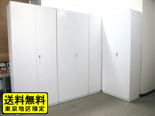 10台入荷 イトーキ シンライン 両開き書庫 鍵付き 4台セット スチールキャビネット H2140