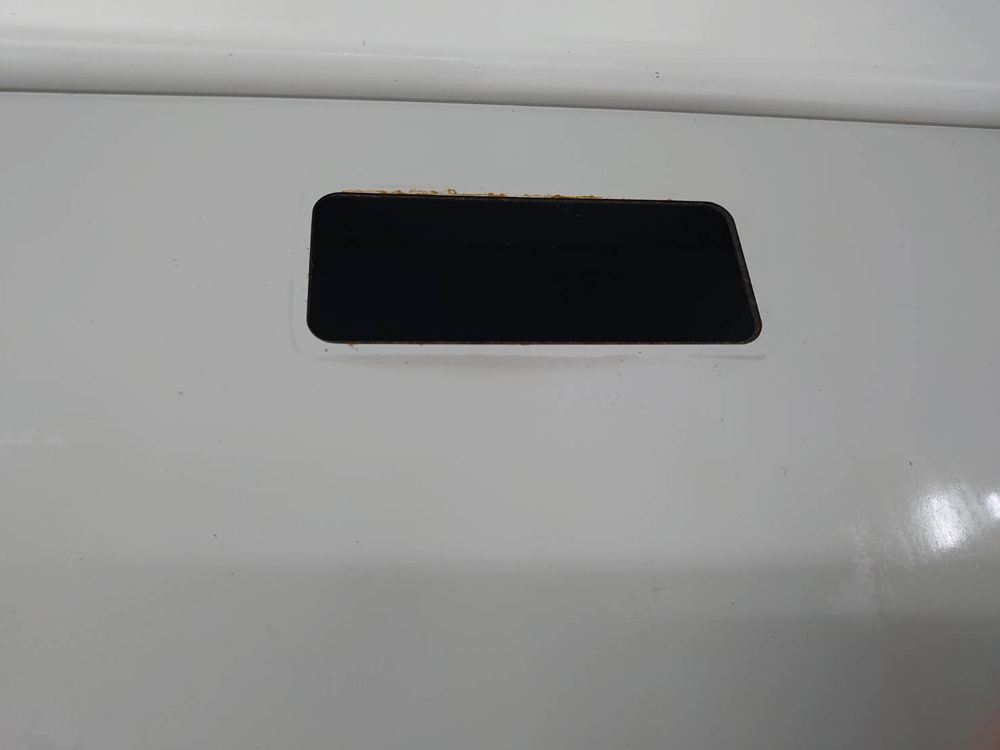 オカムラ 片袖机 幅1200 カギ・コードホール付 SDデスク ホワイトグレー - 画像 (4)