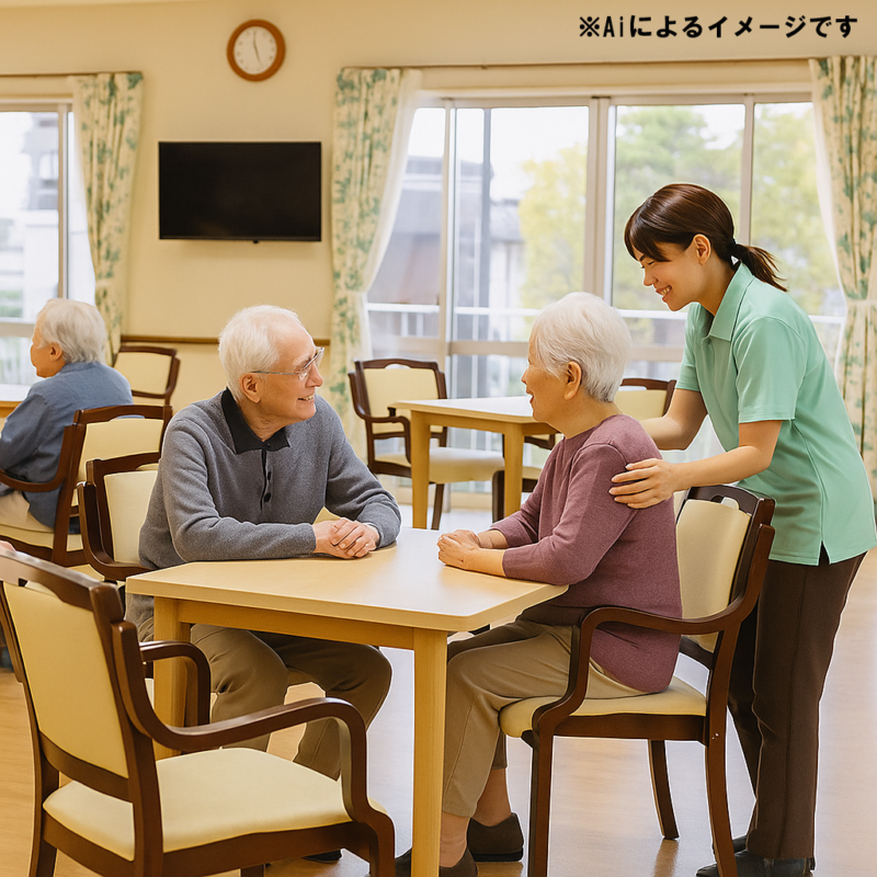 木製スタッキングチェア 肘付き 手掛け付き IKD-04 3色対応 介護施設向け - 画像 (8)