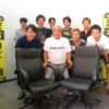 平机 オカムラ ヴィラージュ W1400 ホワイト スチールデスク - 画像 (7)