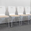 プライウッドチェア ループスタッキングチェア 16脚セット 会議用椅子 - 画像 (3)