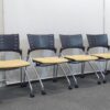 会議チェア 8脚セット イトーキ マノス KLC-310CB-T1Y6 平行スタック - 画像 (3)