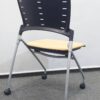 会議チェア 8脚セット イトーキ マノス KLC-310CB-T1Y6 平行スタック - 画像 (4)