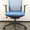 メッシュチェア 背ブルー 肘付き アイリスチトセ SFN-46M0-M B - 画像 (3)
