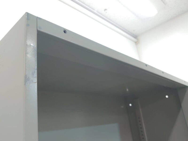 プラス ５段 オープン書庫 グレー 幅900×奥行400×高さ1770mm - 画像 (2)