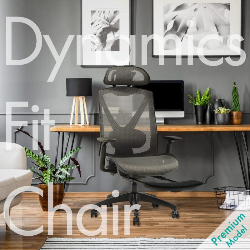 オフィスチェア メッシュタイプ フットレスト付き DF-1 5色 新品 - 画像 (2)