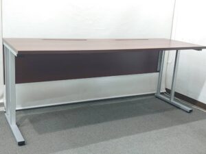 【店頭引き渡し限定】 会議テーブル W1800 D600 プラス TMユニットテーブル ダークウォルナット 中古