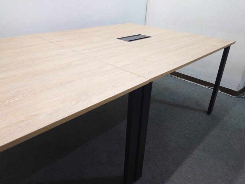 オフィス家具セット 4名用 イトーキ フルゴ 木目 W2400 配線カバー付 - 画像 (8)