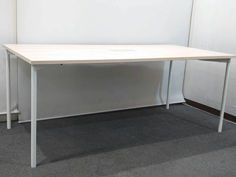 4人用ミーティングセット W1800 ナチュラル×ブラック イトーキ製チェア - 画像 (6)