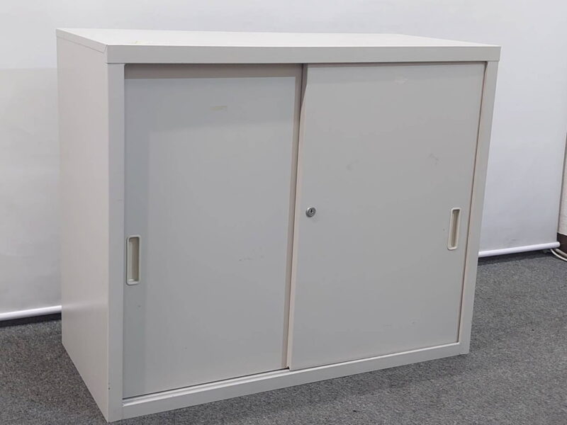 コクヨ A4サイズ 引き違い 書庫 上置き W880 D400 H730 中古