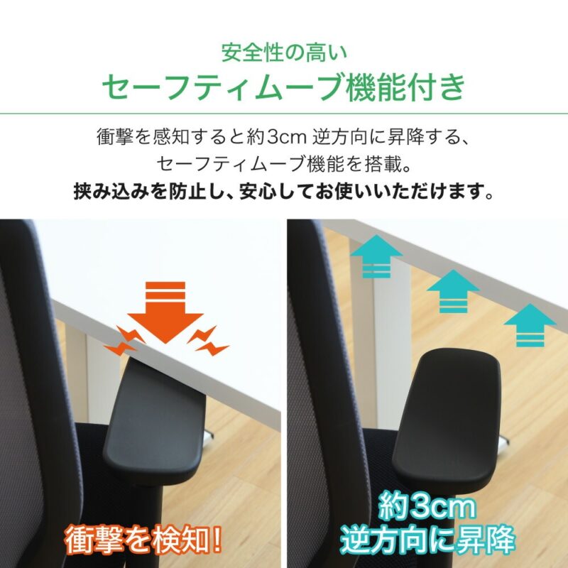電動昇降デスク 幅1200×奥行600 高さ調節 AJ-E1260 新品 - 画像 (7)