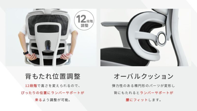 オフィスチェア DP-1H ヘッドレスト付 ハンガー付 新品 - 画像 (4)