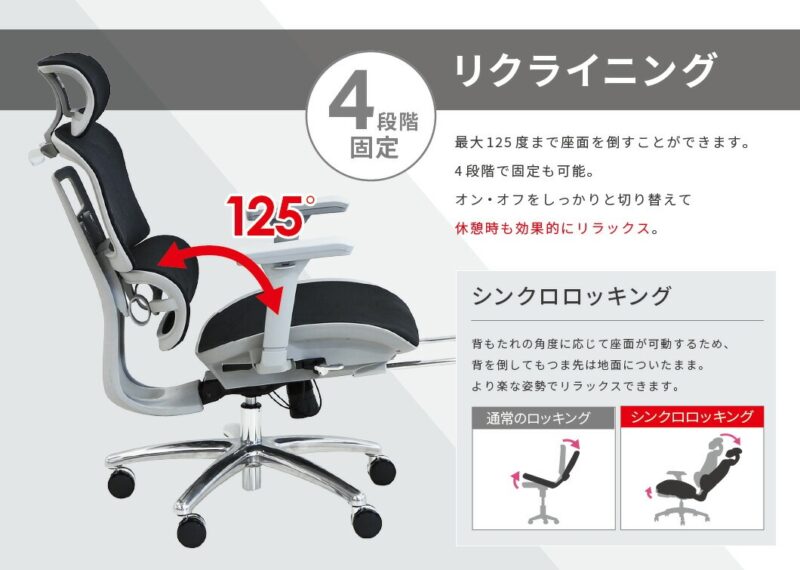 オフィスチェア DP-1H ヘッドレスト付 ハンガー付 新品 - 画像 (7)