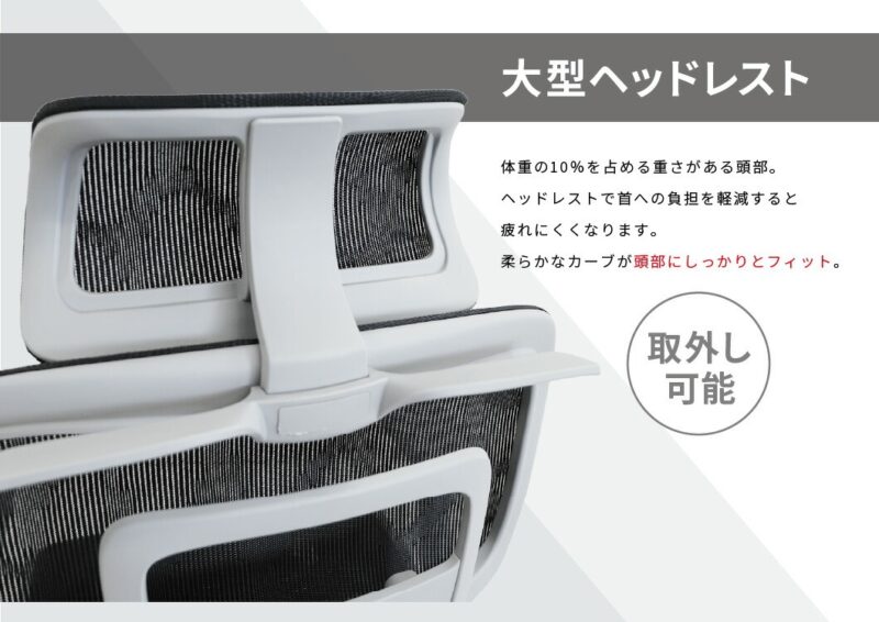 オフィスチェア DP-1H ヘッドレスト付 ハンガー付 新品 - 画像 (9)