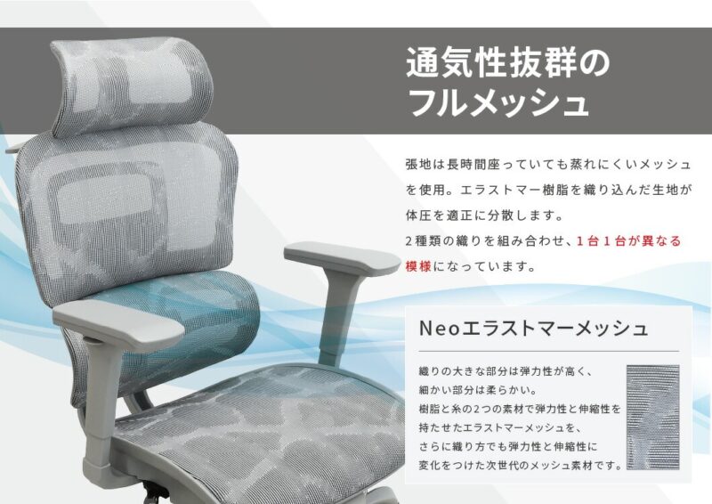 オフィスチェア DP-1H ヘッドレスト付 ハンガー付 新品 - 画像 (12)