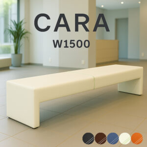 ロビーチェア ベンチ 背なし 長椅子 W1500 CARA-1500-2 完成品 新品 1台