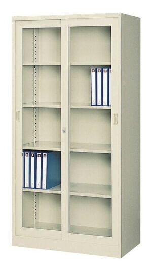 【法人様限定商品】 ガラス引戸書庫 新品 国産 W880×D515×H1790 鍵付き オフィス キャビネット