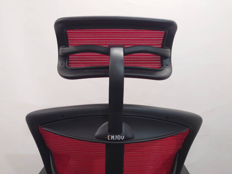 オフィスチェア エルゴヒューマン エンジョイ 関家具 レッド 中古 - 画像 (12)