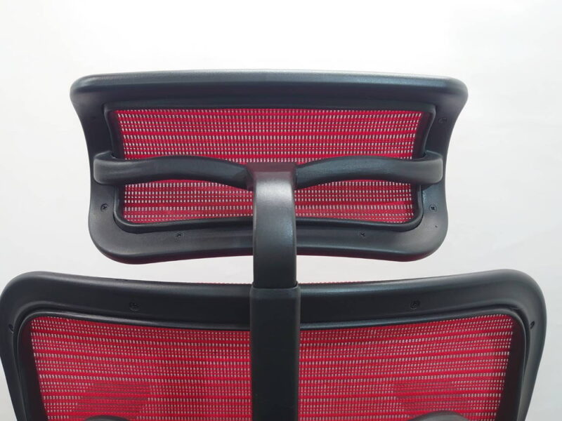 オフィスチェア エルゴヒューマン ベーシック 関家具 レッド 中古 - 画像 (12)