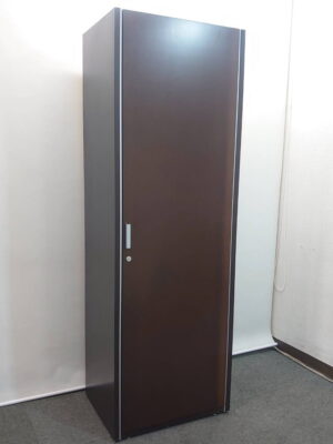 更衣ロッカー 木製 ウェンジブラウン カギ付き コクヨ N650シリーズ W600×D460×H1800 中古 リユース品