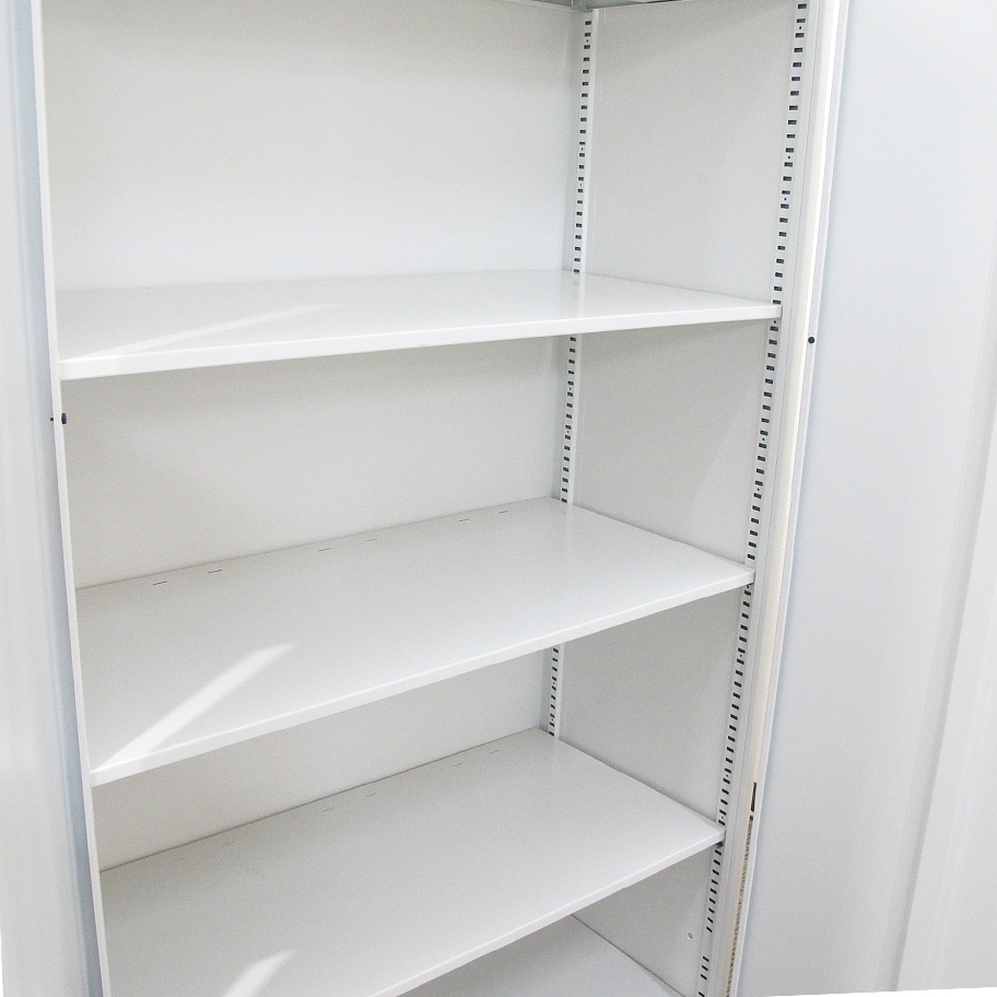 両開き書庫 スチール キャビネット イトーキ シンライン W900 D450 H2135 中古 - 画像 (3)